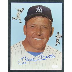 Mickey Mantle Signed New York Yankees 8x10 Photo (JSA LOA)