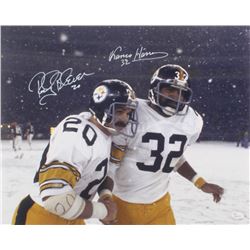 Franco Harris  Rocky Bleier Signed Pittsburgh Steelers 16x20 Photo (JSA COA)