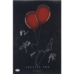 "IT Chapter Two" 12x18 Movie Poster Print Signed By (4) with James McAvoy, Andy Bean, Bill Hader  Ja