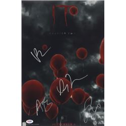 "IT Chapter Two" 12x18 Movie Poster Print Signed By (4) with James McAvoy, Andy Bean, Bill Hader,  I