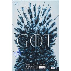 Jacob Anderson Signed "Game of Thrones" 12x18 Poster Print (PSA COA)