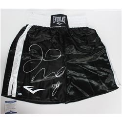 Floyd Mayweather Jr. Signed Everlast Boxing Trunks (Beckett COA)