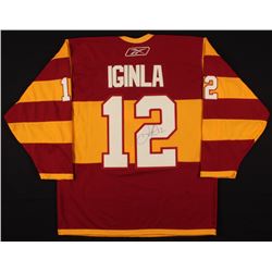 Jarome Iginla Signed Calgary Flames Captain Jersey (PSA COA)