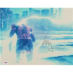Ezra Miller Signed "Justice League" 11x14 Photo (PSA COA)