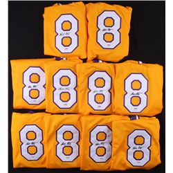 Lot of (10) Kobe Bryant Signed Jerseys (PSA COA)