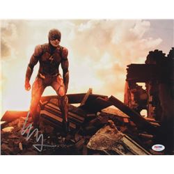 Ezra Miller Signed "Justice League" 11x14 Photo (PSA COA)