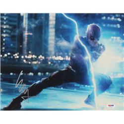 Ezra Miller Signed "Justice League" 11x14 Photo (PSA COA)