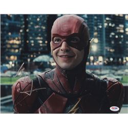 Ezra Miller Signed "Justice League" 11x14 Photo (PSA COA)