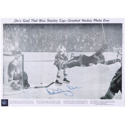 Bobby Orr Signed Boston Bruins "The Flying Goal" 11x14 Flat (Your Sports Memorabilia Store COA  Orr 