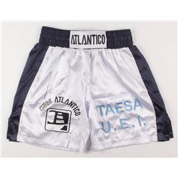 Julio Cesar Chavez Signed Boxing Trunks (JSA COA)
