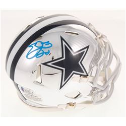 Emmitt Smith Signed Dallas Cowboys Chrome Speed Mini Helmet (Beckett COA)