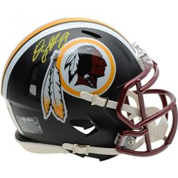 Dwayne Haskins Signed Washington Redskins Matte Black Mini Speed Helmet (Fanatics Hologram)