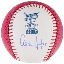 Aaron Judge Signed 2017 Home Run Derby Moneyball Baseball (Fanatics Hologram)