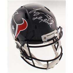 Tyrann Mathieu Signed Houston Texans Full-Size Speed Helmet Inscribed "Honey Badger" (Beckett COA)