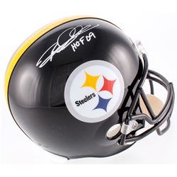 Rod Woodson Signed Pittsburgh Steelers Full-Size Helmet Inscribed "HOF 09" (JSA COA)