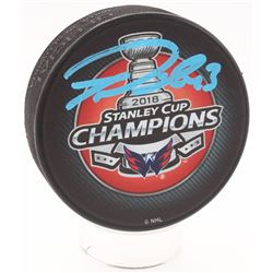 Tom Wilson Signed Washington Capitals 2018 Stanley Cup Champions Hockey Puck (Fanatics Hologram)