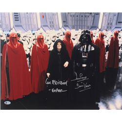 Ian McDiarmid  David Prowse Signed "Star Wars" 16x20 Photo Inscribed "- Emperor"  "Is Darth Vader" (