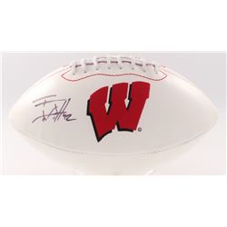 T.J. Watt Signed Wisconsin Badgers Logo Football (JSA COA)