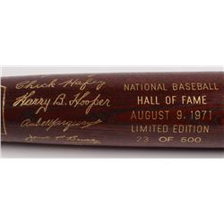 LE Custom Engraved Louisville Slugger Powerized Hall of Fame Logo Baseball Bat with Dave Bancroft, J