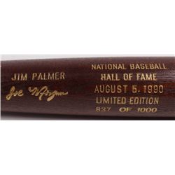 Joe Morgan  Jim Palmer LE Custom Engraved Louisville Slugger Powerized Hall of Fame Logo Baseball Ba