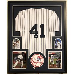 Miguel Andujar Signed 34x42 Custom Framed Jersey (Beckett Hologram)
