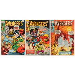 Lot of (3) 1971 "The Avengers" 1st Series Marvel Comic Books with #85, #86  #88