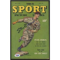 Stan Musial Signed 1944 "True Sport Picture Stories" Volume 2 #7 Comic Book (PSA COA)