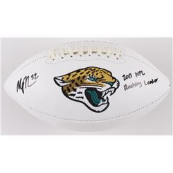 Maurice Jones-Drew Signed Jacksonville Jaguars Logo Football Inscribed "2011 NFL Rushing Leader" (Ra