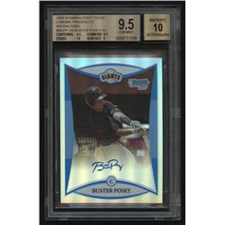 2008 Bowman Draft Picks Chrome Prospects Refractors Autograph RC #BDPP128 Buster Posey (BGS 9.5)