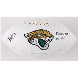 Maurice Jones-Drew Signed Jacksonville Jaguars Logo Football Inscribed "Duval Till We Die!" (Radtke 