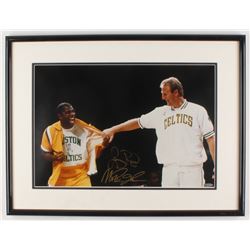 Larry Bird  Magic Johnson Signed "Joking Around" 19x25 Custom Framed Photo Display (UDA COA)