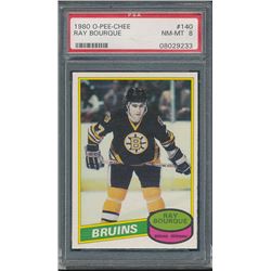 1980-81 O-Pee-Chee #140 Ray Bourque RC (PSA 8)