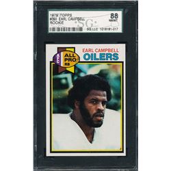 1979 Topps #390 Earl Campbell RC (SGC 8)