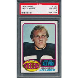 1976 Topps #220 Jack Lambert AP RC (PSA 8)