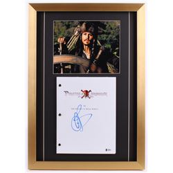 Orlando Bloom Signed "Pirates of the Caribbean: At World's End" 17x24 Custom Framed Script Display (