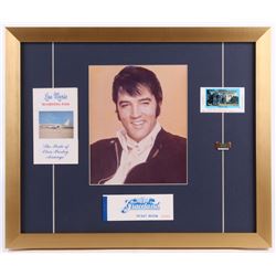 Elvis Presley "Graceland" 17.5x21 Custom Framed Photo Display with Ticket Booklet  Pin