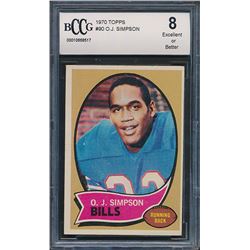 1970 Topps #90 O.J. Simpson (BCCG 8)