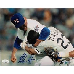 Nolan Ryan Signed Texas Rangers 8x10 Photo (JSA COA, Ryan Hologram  AIV Hologram)