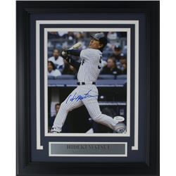 Hideki Matsui Signed New York Yankees 11x14 Custom Framed Photo Display (JSA COA)