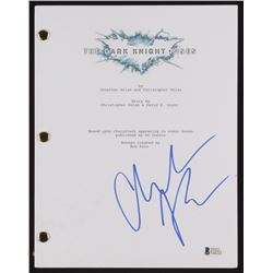 Christian Bale Signed "The Dark Knight Rises" Movie Script (Beckett COA)