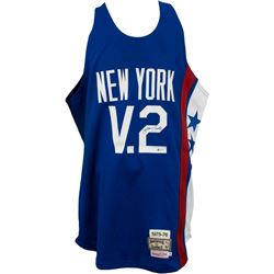 Julius Erving Signed New York Nets Mitchell  Ness Jersey (Beckett Hologram)