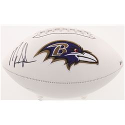 Mark Ingram Jr. Signed Baltimore Ravens Logo Football (Beckett COA)