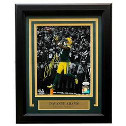 Davante Adams Signed Green Bay Packers 11x14 Custom Framed Photo Display (JSA COA)