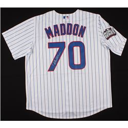 Joe Maddon Signed Chicago Cubs 2016 World Series Jersey (Schwartz COA)