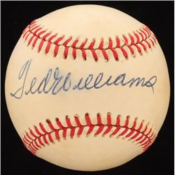 Ted Williams Signed Official 1986 World Series Baseball (Beckett LOA)