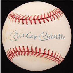 Mickey Mantle Signed OAL Baseball (Beckett LOA)