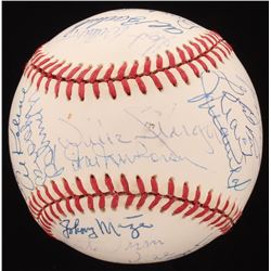MLB Hall of Famers ONL Baseball Signed by (24) with Willie Stargell, Brooks Robinson, Jim "Catfish" 