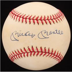 Mickey Mantle Signed OAL Baseball (Beckett LOA)