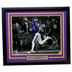 Stefon Diggs Signed Minnesota Vikings 22x27 Custom Framed Photo (SI COA)