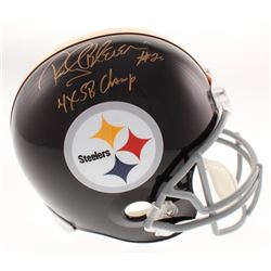 Rocky Bleier Signed Pittsburgh Steelers Throwback Full-Size Helmet Inscribed "4x SB Champs" (Schwart